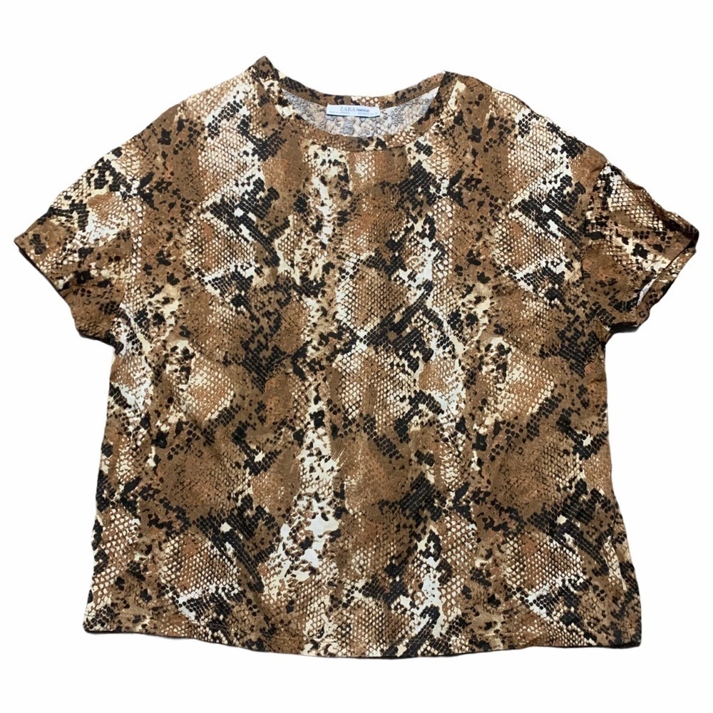 Zara trafaluc snakeskin T-shirt